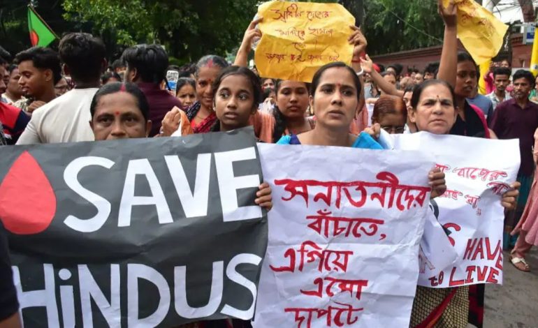 New Delhi Protest Highlights Anger Over Hindu Man’s Killing in Bangladesh