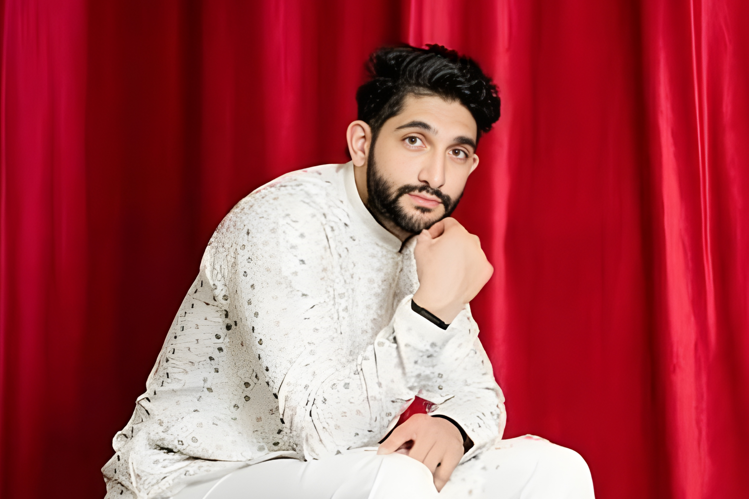 Kushal Bhatt: Owner & Designer of men’s ethnicwear ERKAN -DUBAI at Meena Bazar, Bur Dubai.