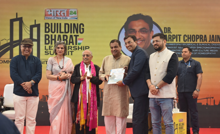 Dr. Arpit Chopra Jain Achieves Double Recognition: Appointed as HMAI Madhya Pradesh State Organizing Secretary, Honored by Union Ministers Nitin Gadkari and Anupriya Patel