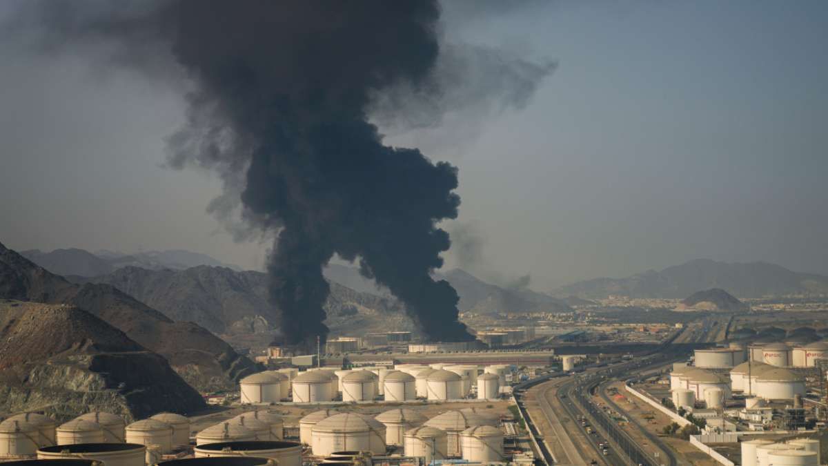 Drone Attack Triggers Fire at Fujairah Oil Industry Zone in the UAE