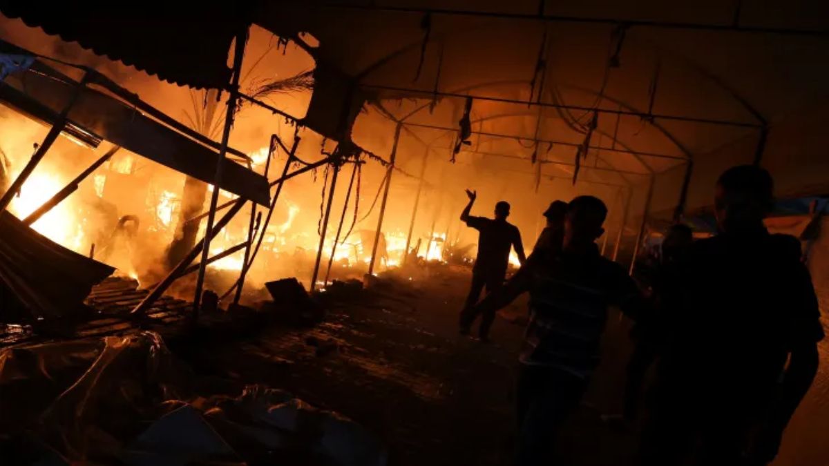 ‘Where Can We Go?’: Gaza Tent Camp Hit by Israeli Strikes