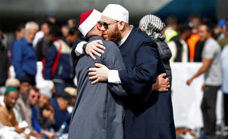 Muslim World League Leader Honors Victims at Christchurch Mosque Site