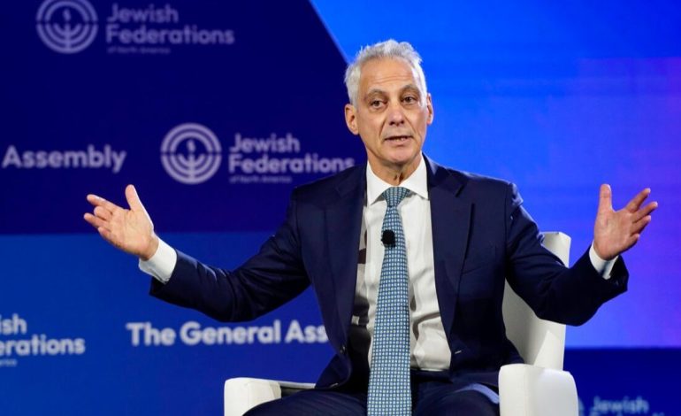 Rahm Emanuel Delivers Blistering Speech on Israel’s International Standing