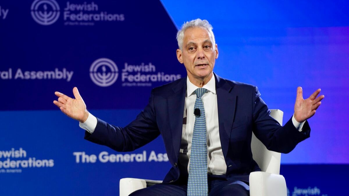 Rahm Emanuel Delivers Blistering Speech on Israel’s International Standing
