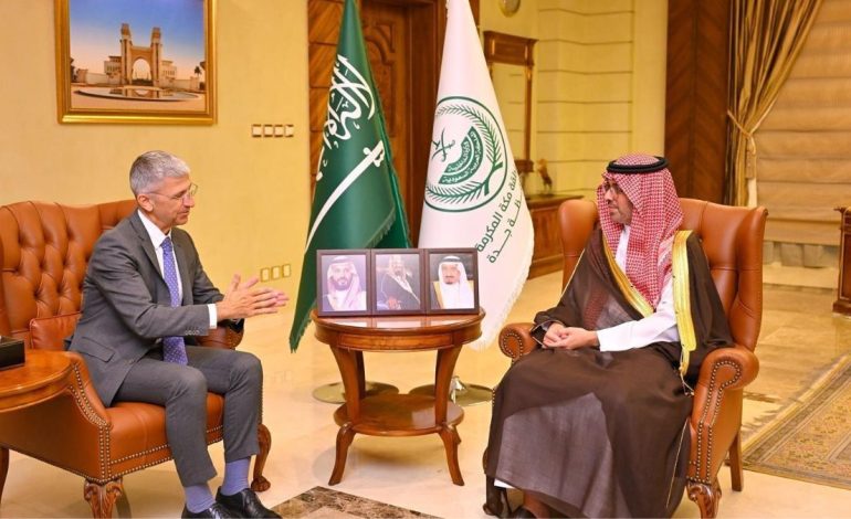 Jeddah Governor Welcomes Cyprus Ambassador for Diplomatic Talks