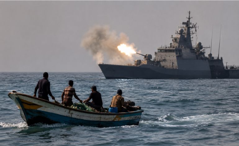 Israeli Naval Forces Open Fire Near Palestinian Fishermen in Gaza