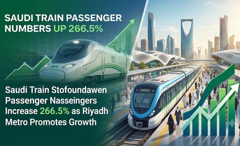Saudi Train Passenger Numbers Increase 266.5% as Riyadh Metro Promotes Growth