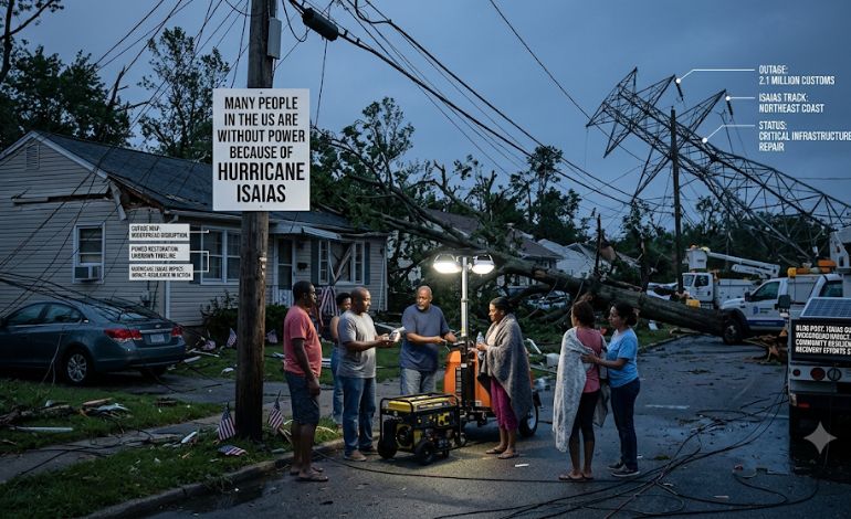 Many People in the US Are Without power Because of Hurricane Isaias