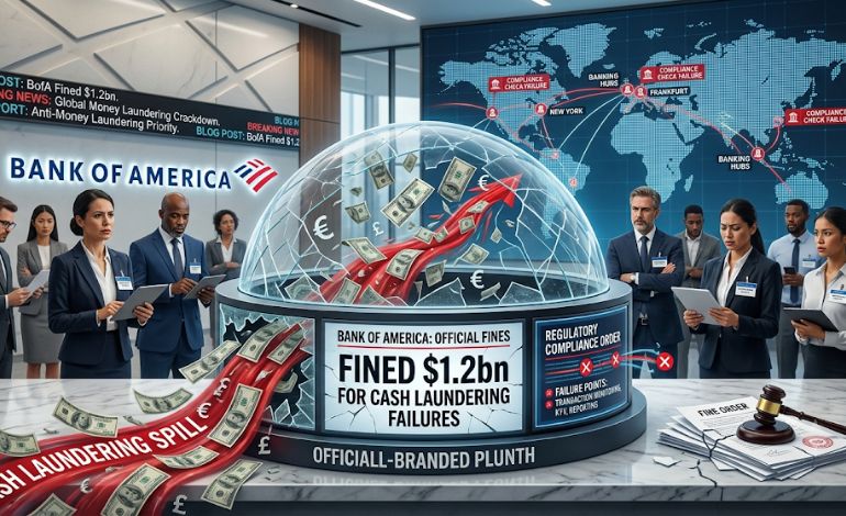 Bank of America Fined $1.2bn For Cash Laundering Failures