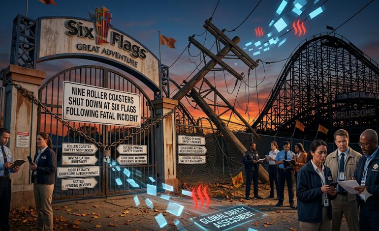Six Flags Shuts Down 9 Coasters After Rider Dies in Gruesome Autumn